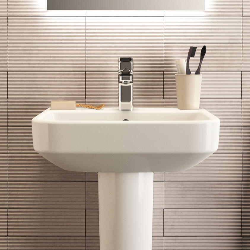 Lifestyle image of Ideal Standard i.life S 500mm Compact Pedestal Basin